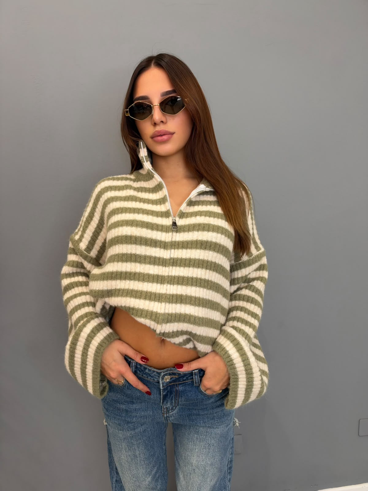 Maglione riga