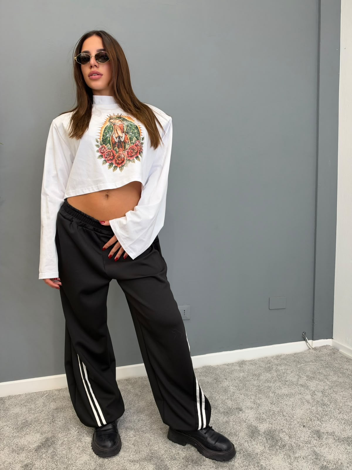 Pantalone tuta bande