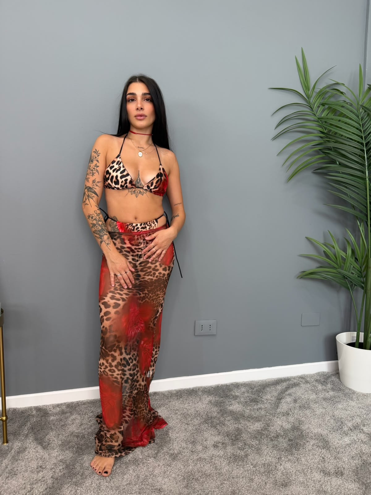 SET BIKINI MACULATO FIORI