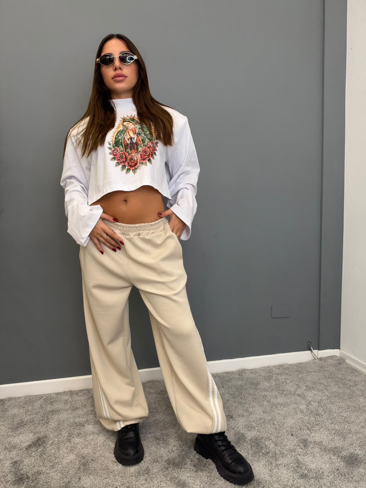 Pantalone tuta bande