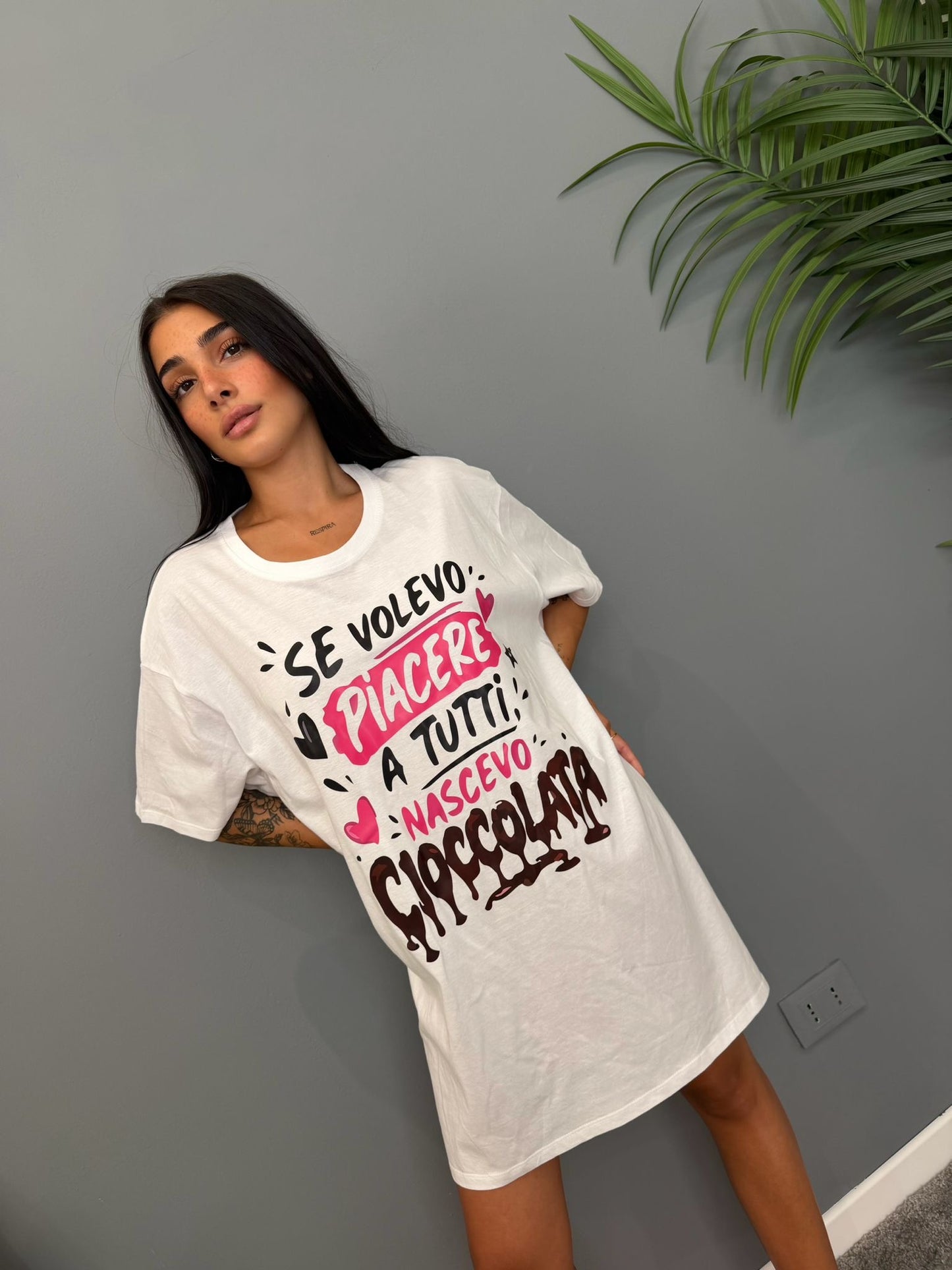 Maglia over scritta