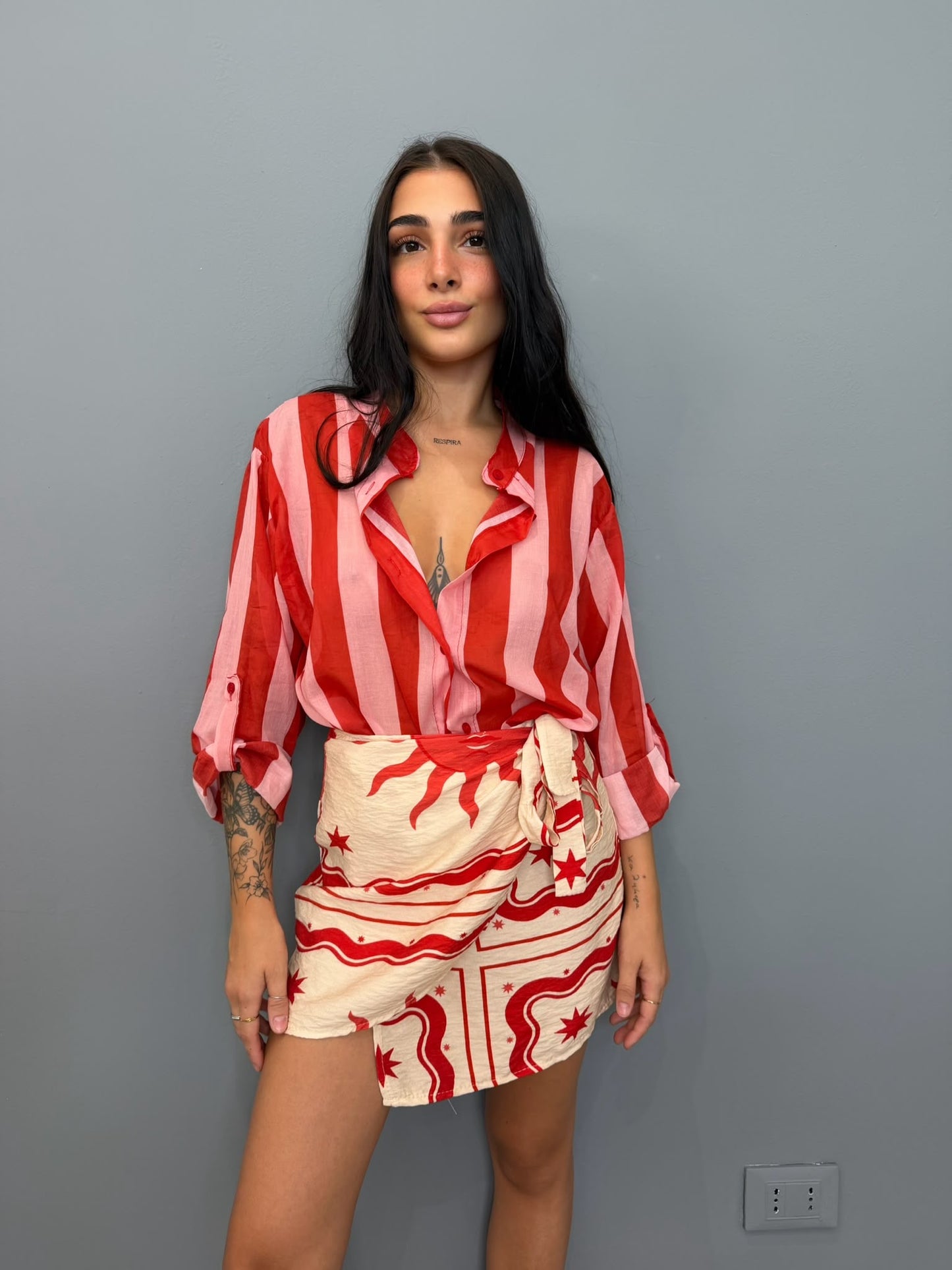 Camicia collo coreana