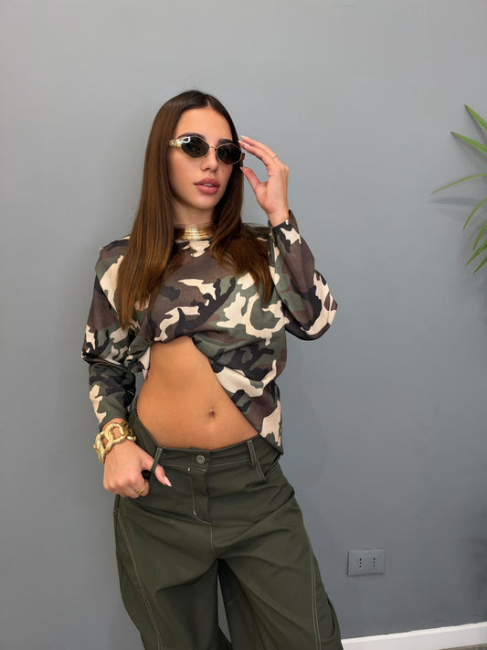 Maglia spalline military