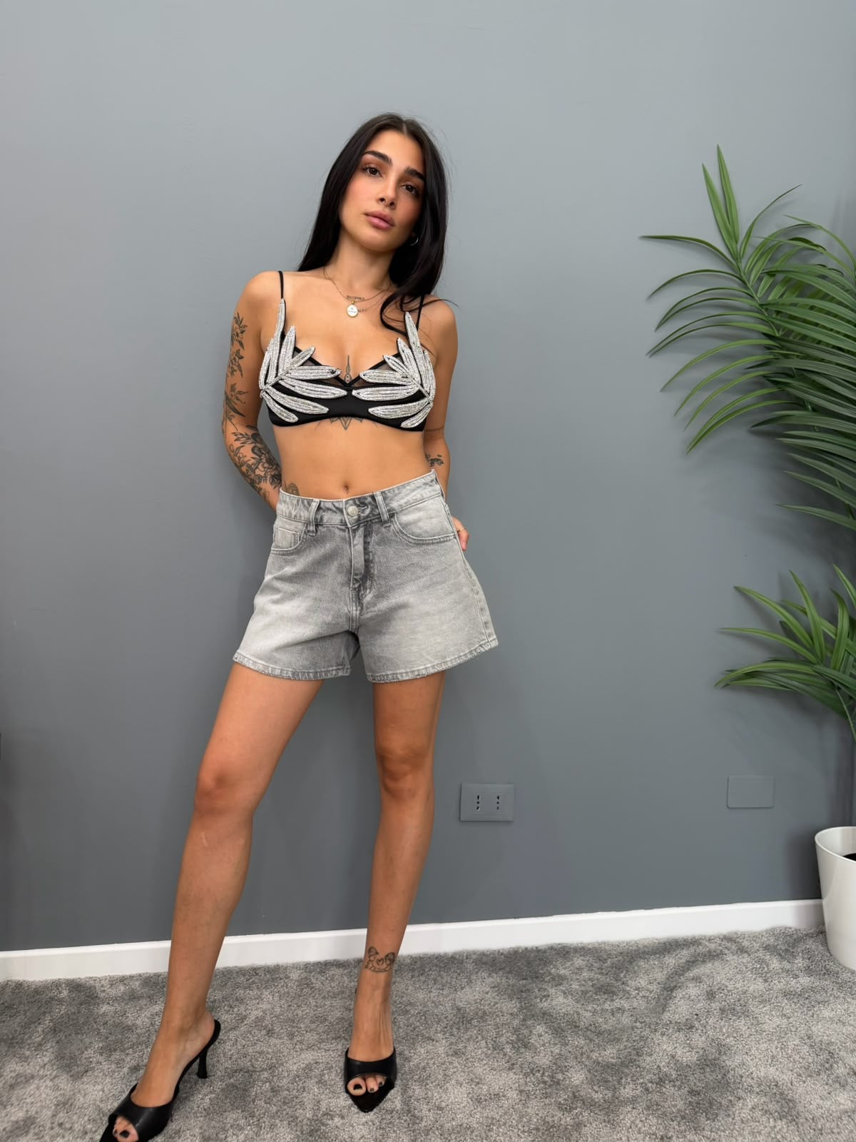 BRALETTE FOGLIA STRASS