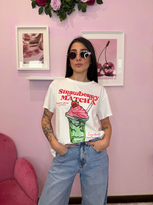 T-shirt strawberry matcha