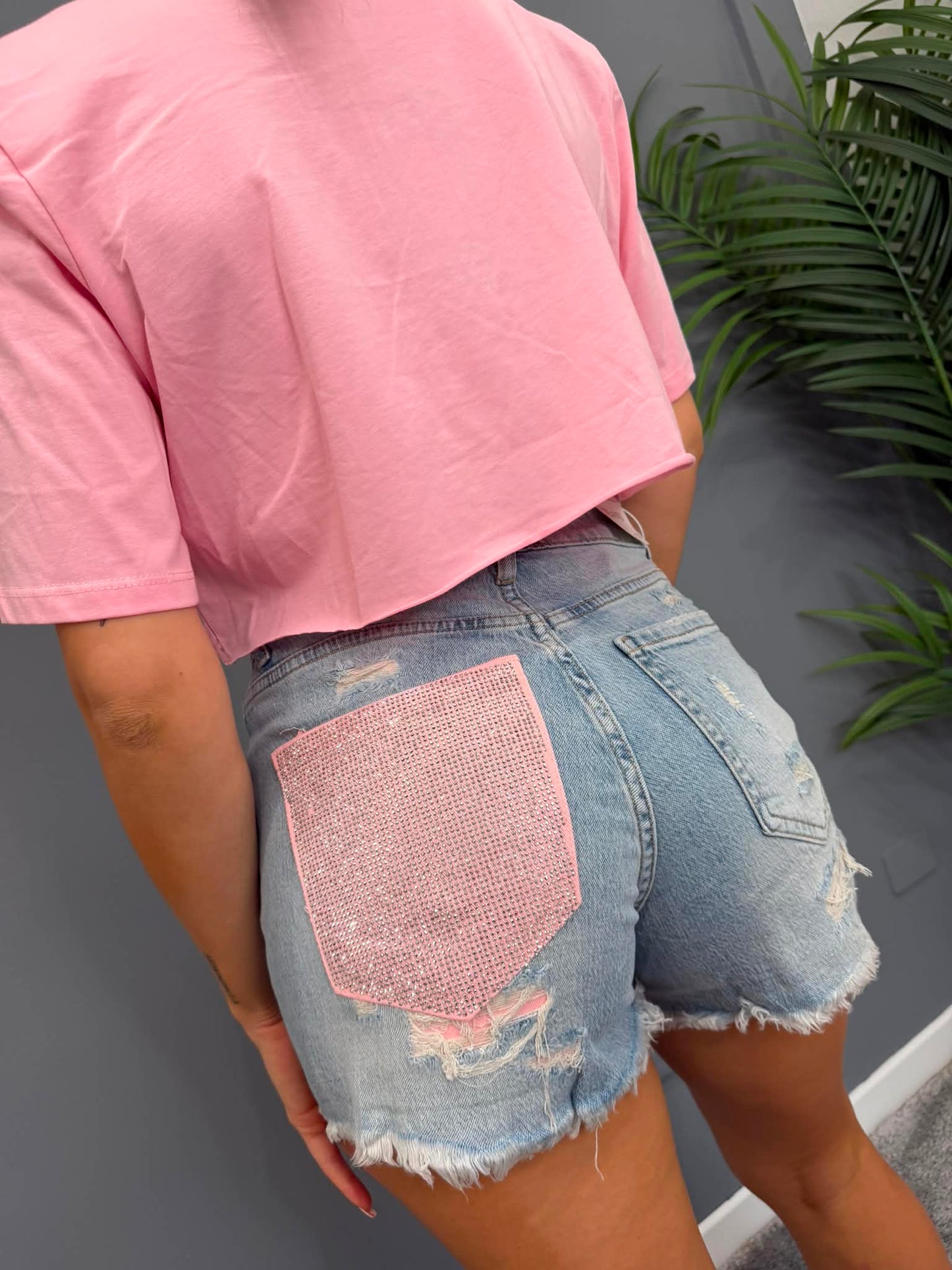 SHORT TASCA SHINE PINK