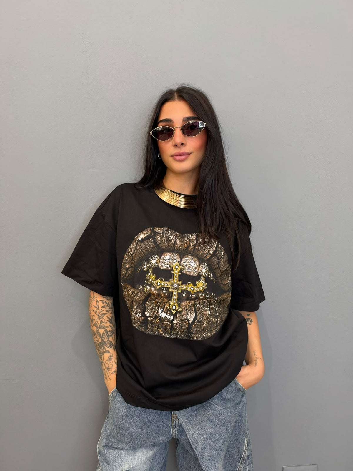 Maglia bocca gold