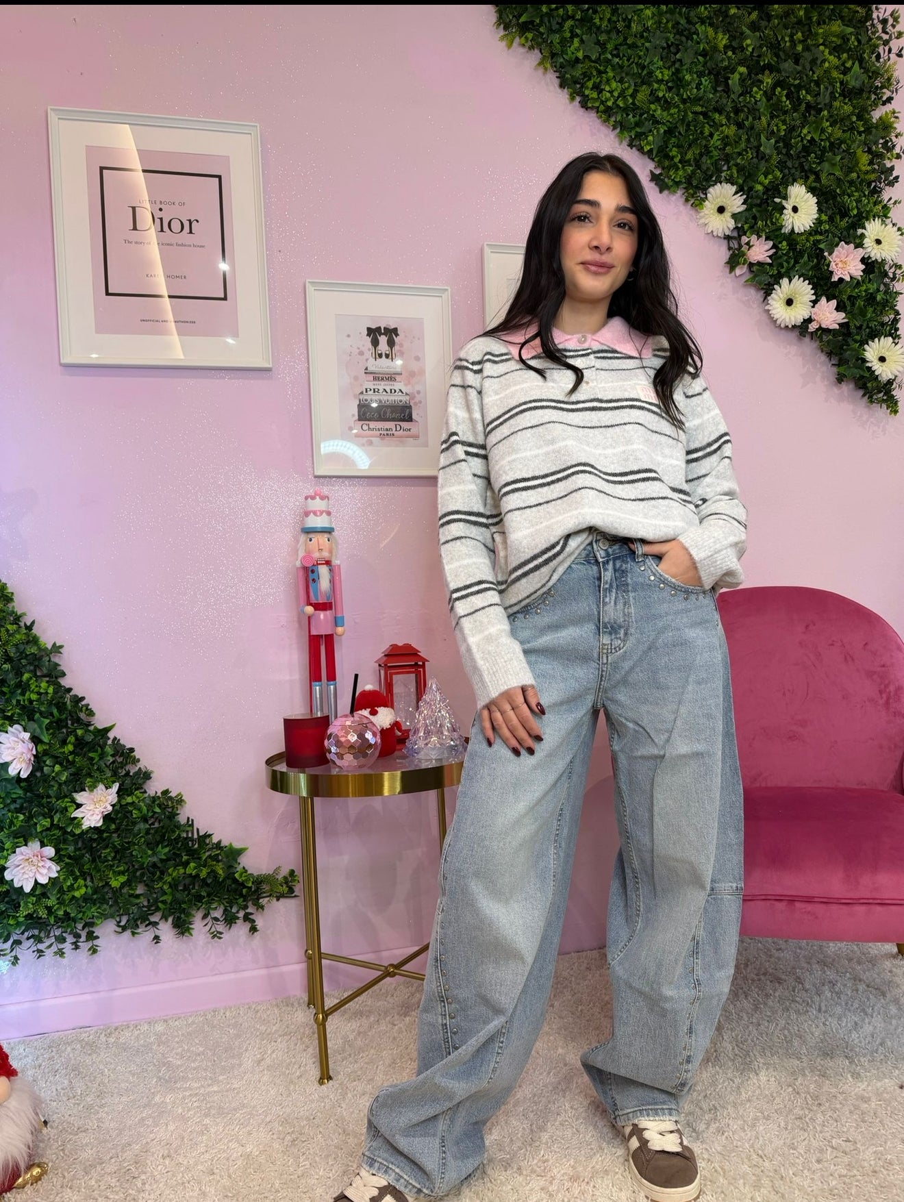 JEANS BALOON BORCHIE